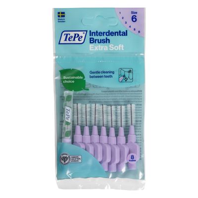 TePe hammasväliharja Extra Soft 1,1 mm Lila 8 kpl