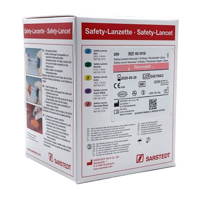 Sarstedt turvalansetti (Neonatal, pinkki, viiltävä terä, 1,2mm) Sarstedt turvalansetti (Neonatal, pinkki, viiltävä terä, 1,2mm)