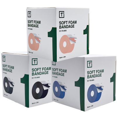 1Aid Soft Foam laastari/side 6 cm x 2 m
