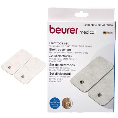 Beurer EM41/49/80 TENS lisäelektrodit 4 kpl, 50x100 mm