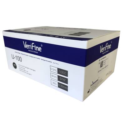 VeriFine U100 insuliiniruisku 0,5ml 30G