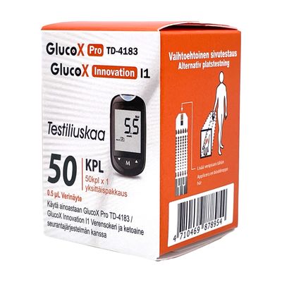Glucox Pro Verensokeritestiliuska 50kpl