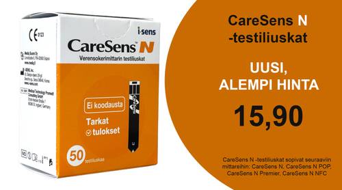 CareSens N verensokeritestiliuskat CareSens N verensokeritestiliuskat